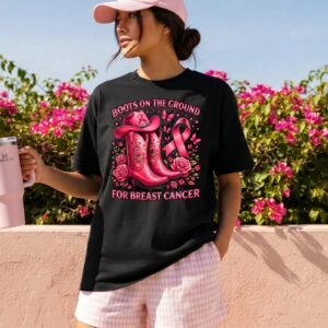 Design on a black adult T-shirt
