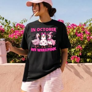Design on a black adult T-shirt