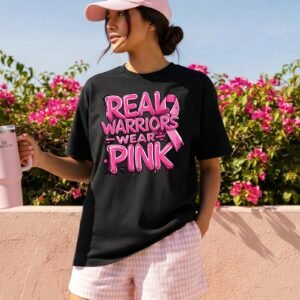 Design on a black adult T-shirt