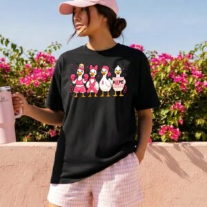 Design on a black adult T-shirt