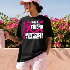 Design on a black adult T-shirt