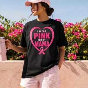 Design on a black adult T-shirt