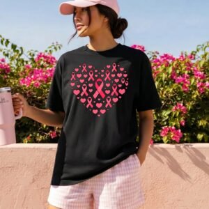 Design on a black adult T-shirt