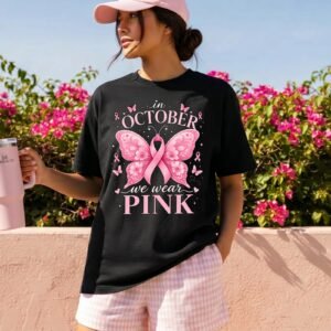 Design on a black adult T-shirt
