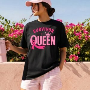 Design on a black adult T-shirt