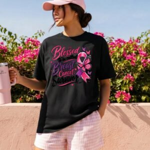 Design on a black adult T-shirt