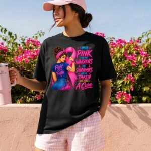 Design on a black adult T-shirt